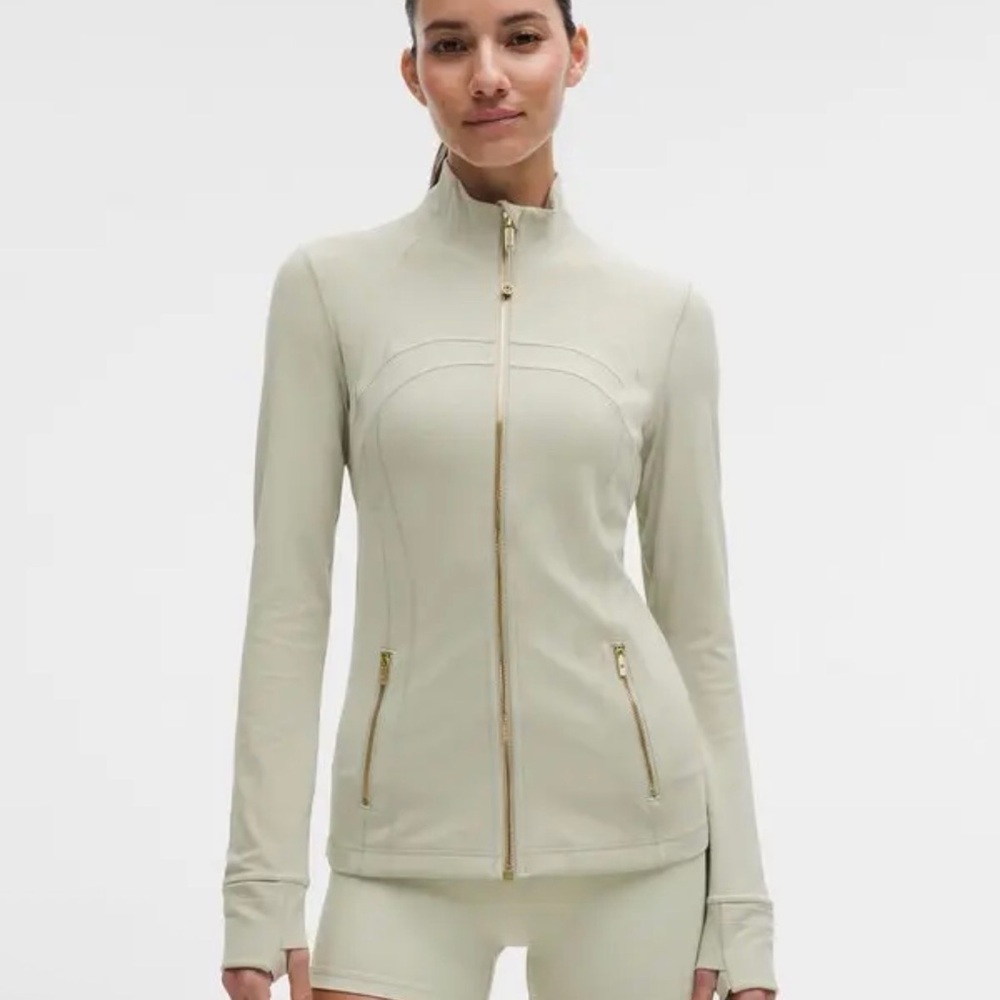 lululemon athletica Define Jacket - Fog Green/Gold/Gold-0 - Picture 1 of 7